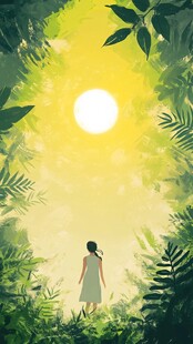 树木丛林烈日炎炎