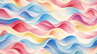 高清炫彩波浪条纹