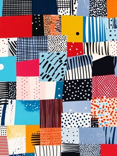 孟菲斯色块拼接