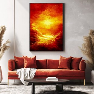 挂画抽象画星云