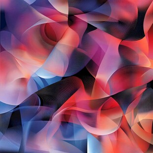 多彩曲线唯美高雅形状