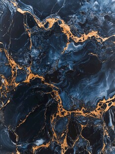 蓝色流体创意抽象画