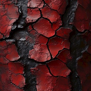 红色图案素材裂缝