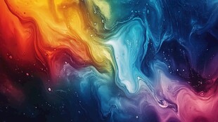 海洋流体画宇宙