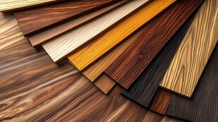 多种颜色木板木材