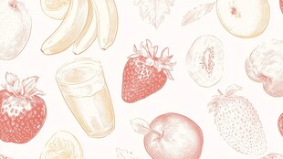 水果食物印花墙纸