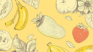 水果食物印花墙纸