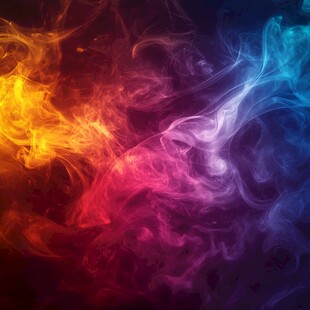 多色烟雾艳丽图案背景