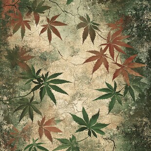 枫叶艺术背景画