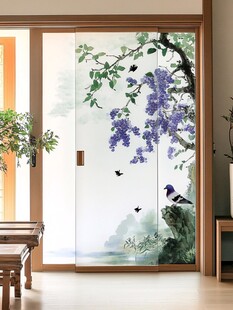 艺术玻璃花鸟画