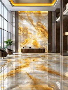 金色大理石瓷砖背景墙