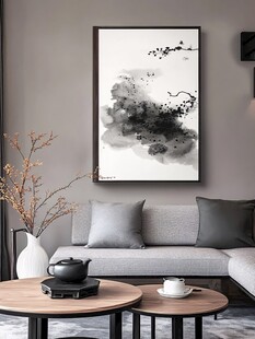 大气泼墨禅意挂画