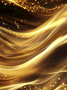 金色轻纱动感线条