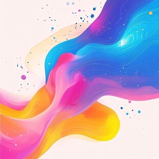 流光渐变彩色炫酷飘带