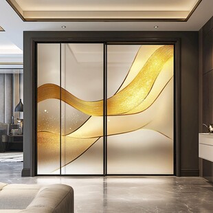艺术玻璃推拉门