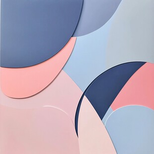 简洁大气拼色曲线纹理