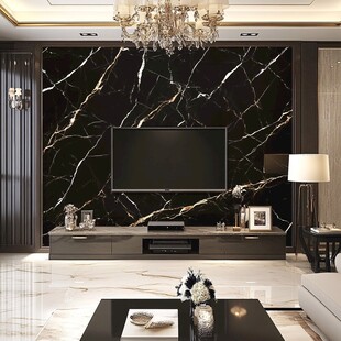 黑金高档大理石背景墙