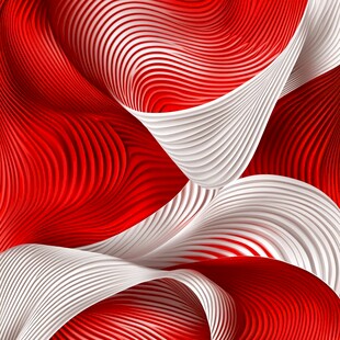 红色抽象线背景墙