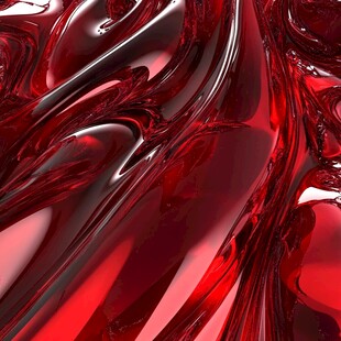 红色液体创意壁纸