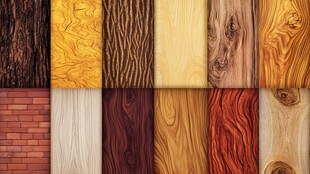 多种颜色木板木材