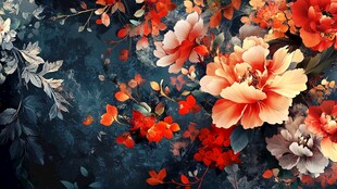 炫彩花朵壁纸