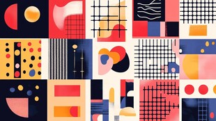 孟菲斯色块拼接