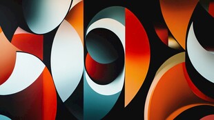 3d立体圈圈背景