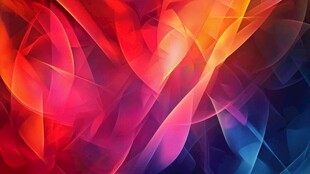 多彩曲线唯美高雅形状