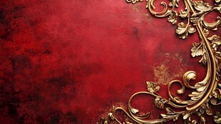 红金色欧式背景