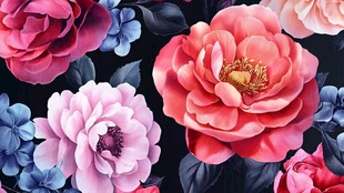 3d立体花卉牡丹