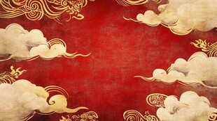 喜庆插画背景