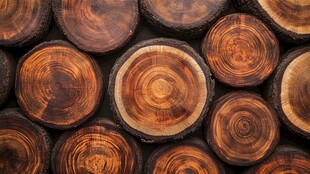 圆形木桩背景图