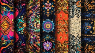 酷炫民族风家纺图案