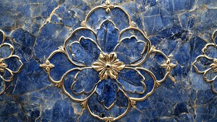 皇家蓝立体感浮雕背景