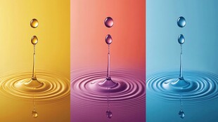 水滴色彩图