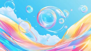 动感泡泡背景