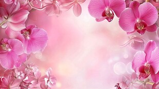 唯美粉红蝴蝶兰