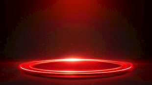 红色科技感光晕光