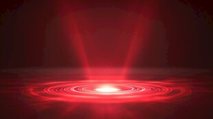 红色科技感光晕光