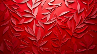 红色立体质感花纹