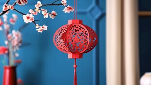 新年春节氛围灯笼