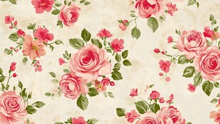 手绘玫瑰壁纸