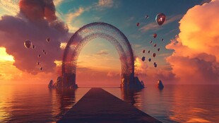 气球上的东方之门