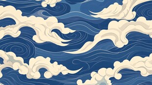 海水云纹