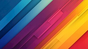 炫彩撞色立体质感背景