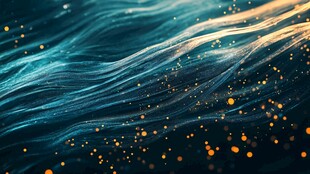 金色轻纱动感线条