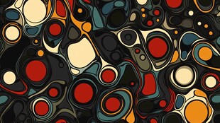 3d立体圈圈背景