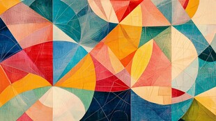 几何高清抽象画大图