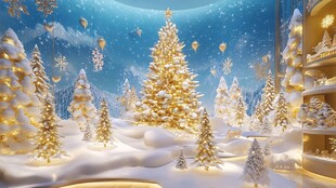 3d冰雪主题设计