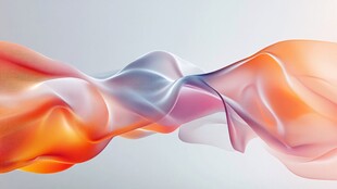 曲线线条丝带飘带流体